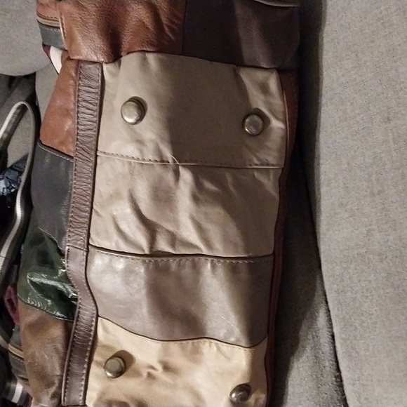 Vintage leather duffle bag - Picture 4 of 13